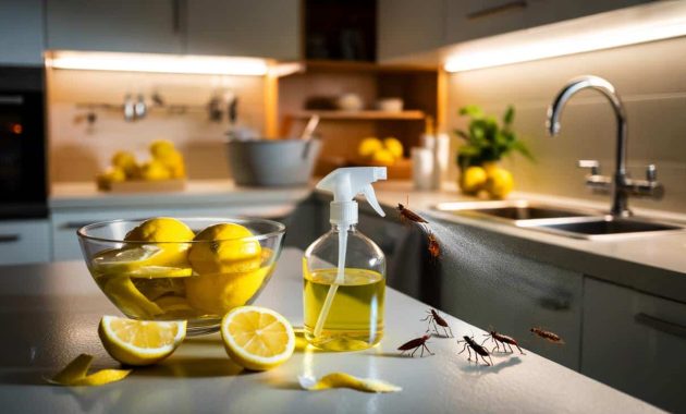 A natural mixture that repels cockroaches without using poisons or chemicals