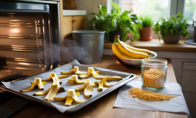 A new banana peel trick is spreading fast : just bake them for 30 minutes and the problem is solved