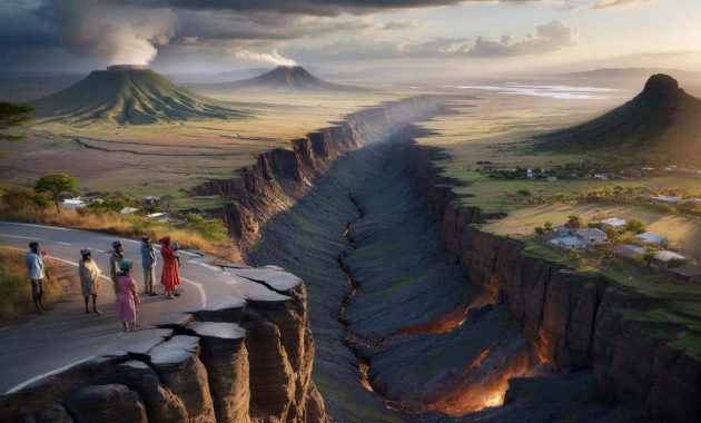 Africa is slowly splitting into two continents, and scientists say a new ocean could eventually form “the evidence and the video explained”