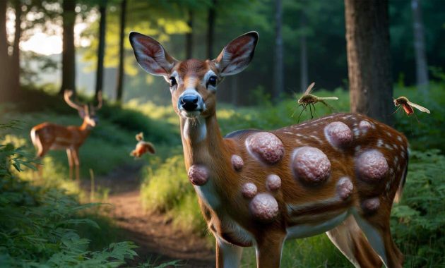 After rabbits and squirrels, deer are found disfigured by a virus in the United States