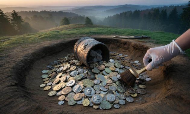Archaeological mystery: 3,000 Roman coins dated to about 1,800 years ago found in German mountains