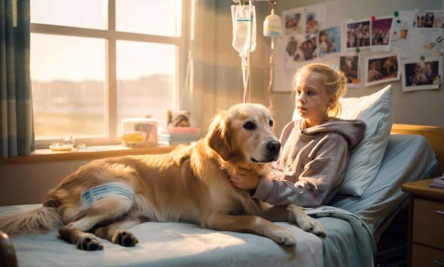 Both gravely ill, a therapy dog and a teenager meet in hospital and fight side by side to heal