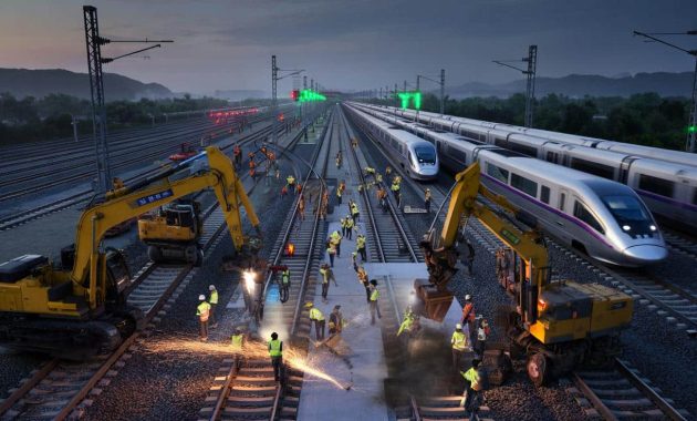 In 9 hours, China builds a rail link that cuts journey times by 5 hours