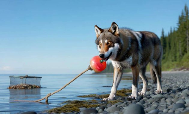 In Canada, a wolf stuns scientists by outsmarting a human device to get food