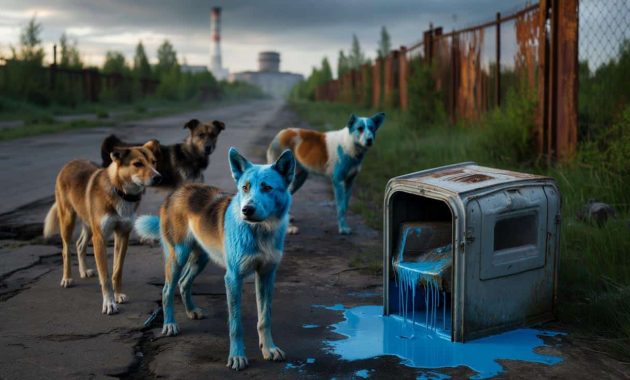Mystery at Chernobyl: blue dogs found in the nuclear exclusion zone puzzle scientists