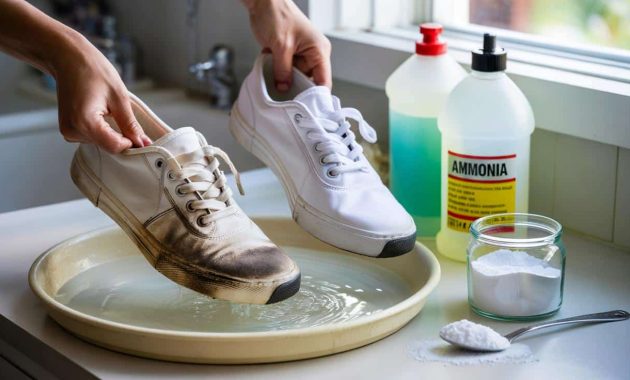 Neither bleach nor baking soda: this magic mix cleans your trainers and makes them look new