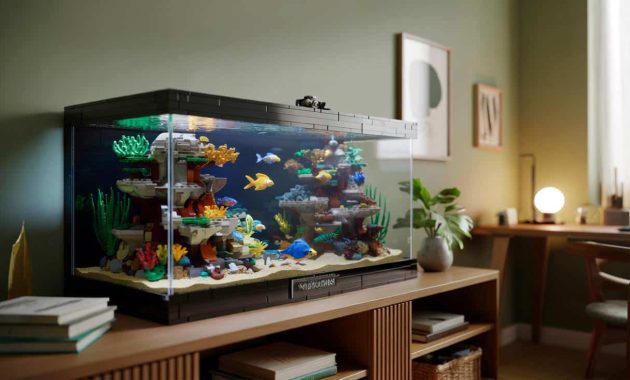 No more changing water or feeding fish as LEGO unveils an impressive 4,154-piece aquarium set designed for adults
