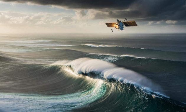 Satellites detect titanic 35‑metre waves in the middle of the Pacific