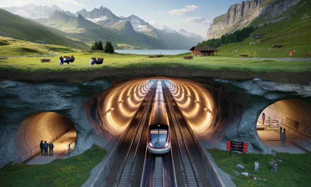 Switzerland has quietly built a massive underground network by tunneling for 30 years