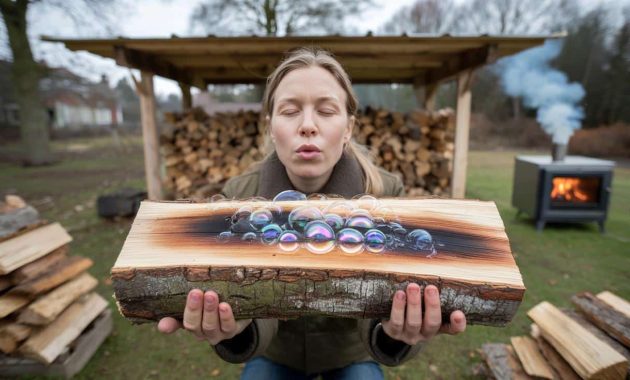 The washing-up liquid trick to check if your firewood is dry before winter