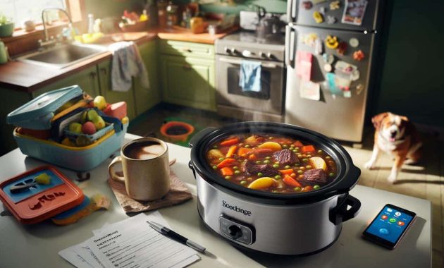 “This slow cooker meal is what I start in the morning when I know the day will be long”