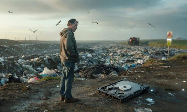 Twelve years later and after numerous attempts, he gives up on finding his hard drive containing millions of euros in Bitcoin