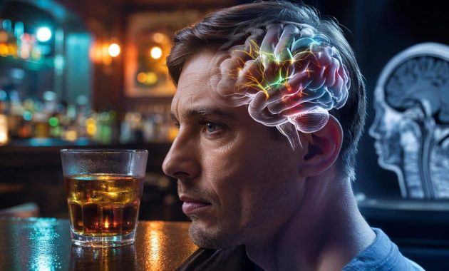 What alcohol changes in brain connectivity before symptoms even appear