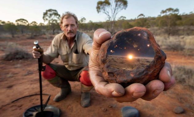 While he thought he’d struck gold, an Australian was actually holding a fragment of the solar system