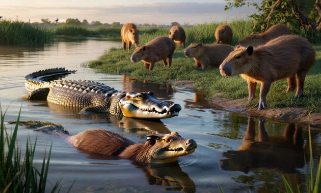 Why do crocodiles not eat capybaras?