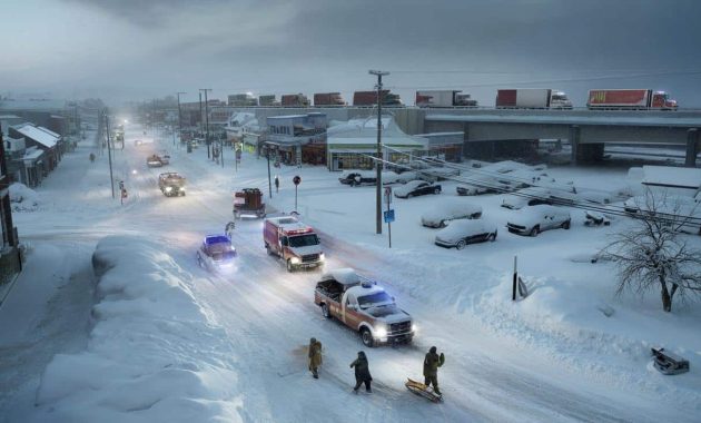 Winter storm warning issued amid warnings that snowfall could surpass 67 inches, overwhelming emergency services and triggering long term supply disruptions