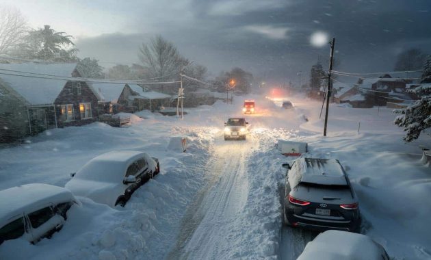 Winter storm warning issued as emergency officials warn of extreme accumulation approaching 74 inches, a level rarely documented in modern winter records