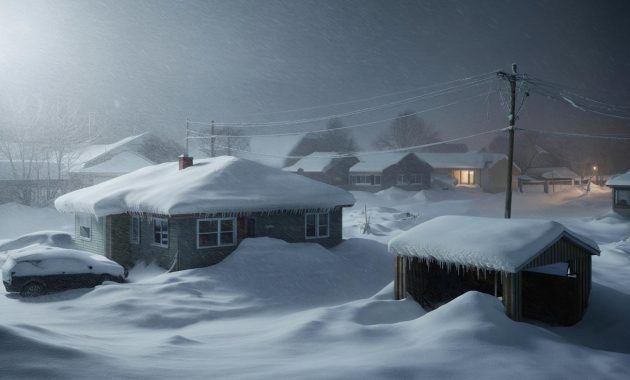 Winter storm warning issued as extreme cold air collides with moisture rich fronts, creating the potential for 68 inches of snow and widespread structural damage