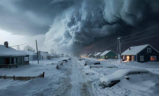 Winter storm warning issued with projections suggesting entire communities could disappear under nearly six feet of snow in an event described as meteorologically explosive